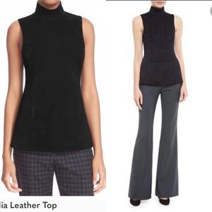 NWT Theory suede Eulia deep navy sleeveless top size: S excellent condition